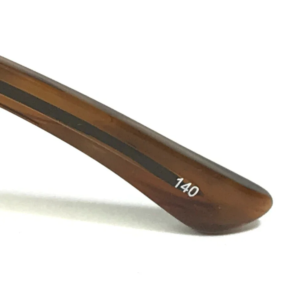 Alfred Sung Eyeglasses Frames AS4957 AMB CEN Brown Tortoise Gray Stripe 53-18-14